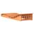 Șezlong, maro ceruit, 205x70x31,5 cm, lemn masiv de pin GartenMobel Dekor