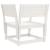 Scaun de grădină, alb, lemn masiv de pin GartenMobel Dekor
