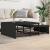 Mese suprapuse de cafea, 2 buc., negru, lemn prelucrat/metal GartenMobel Dekor