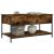 Măsuță de cafea stejar fumuriu 100x50x50cm lemn prelucrat/metal GartenMobel Dekor