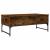 Măsuță de cafea stejar fumuriu 100x50x40cm lemn prelucrat/metal GartenMobel Dekor