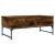 Măsuță de cafea stejar fumuriu 100x50x40cm lemn prelucrat/metal GartenMobel Dekor