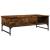 Măsuță de cafea stejar fumuriu 100x50x35cm lemn prelucrat/metal GartenMobel Dekor