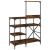 Raft brutărie, stejar fumuriu 90x40x132 cm lemn prelucrat/metal GartenMobel Dekor