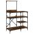 Raft brutărie, stejar fumuriu 90x40x132 cm lemn prelucrat/metal GartenMobel Dekor