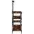 Raft brutărie, stejar fumuriu 90x40x132 cm lemn prelucrat/metal GartenMobel Dekor