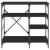 Raft pentru brutărie negru 90x40x84 cm lemn și metal prelucrat GartenMobel Dekor