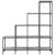 Bibliotecă, gri sonoma, 122x30x132 cm, lemn prelucrat/metal GartenMobel Dekor