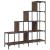 Bibliotecă, stejar maro, 122x30x132 cm, lemn prelucrat/metal GartenMobel Dekor