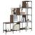 Bibliotecă, stejar maro, 122x30x132 cm, lemn prelucrat/metal GartenMobel Dekor