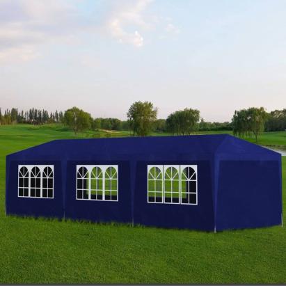 Cort de petrecere, albastru, 3 x 9 m GartenMobel Dekor