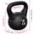 Greutate tip bilă cu mâner Kettlebell 16 kg GartenMobel Dekor