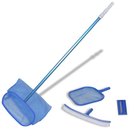 Set de curățare a piscinei 1 perie 2 skimmere 1 tub telescopic GartenMobel Dekor