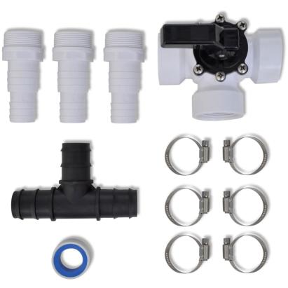 90510 Set de deviere pentru încălzitorul solar de piscină GartenMobel Dekor