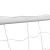 Poartă de fotbal cu plasă alb 182x61x122 cm oțel GartenMobel Dekor