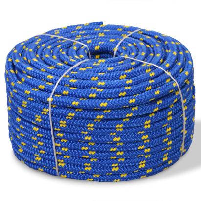 Frânghie marinărească din polipropilenă 10 mm 50 m, albastru GartenMobel Dekor