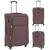 Set trolere din material textil, 3 piese, cafeniu GartenMobel Dekor