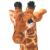 Jucărie de pluș girafă în picioare, maro și galben, XXL GartenMobel Dekor