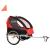 Remorcă bicicletă & cărucior 2-în-1, negru și roșu GartenMobel Dekor