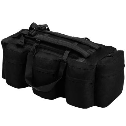 Geantă 3-în-1 în stil army, 90 L, negru GartenMobel Dekor