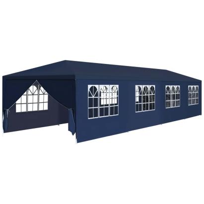Pavilion de grădină 3 x 12 m, albastru GartenMobel Dekor
