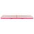 Saltea gimnastică gonflabilă cu pompă roz 400x100x10cm PVC GartenMobel Dekor