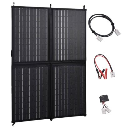 Încărcător panou solar pliabil 100 W 12 V GartenMobel Dekor