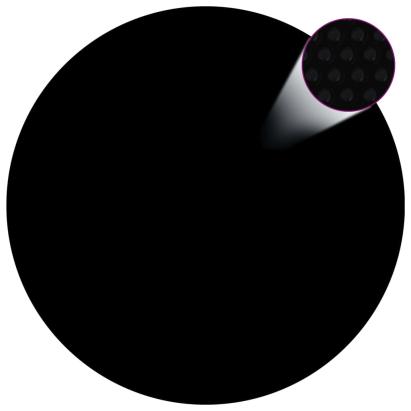 Prelată piscină, negru, 381 cm, PE GartenMobel Dekor