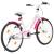 Bicicletă pentru copii, roz și alb, 24 inci GartenMobel Dekor
