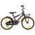 Bicicletă copii cu suport frontal, negru și portocaliu, 18 inci   GartenMobel Dekor