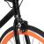 Bicicletă cu angrenaj fix, negru și portocaliu, 700c, 55 cm GartenMobel Dekor