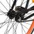 Bicicletă cu angrenaj fix, negru și portocaliu, 700c, 59 cm GartenMobel Dekor