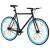 Bicicletă cu angrenaj fix, negru și albastru, 700c, 59 cm GartenMobel Dekor