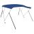 Parasolar barcă Bimini cu 3 arcuri, albastru, 183x140x137 cm GartenMobel Dekor
