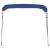 Parasolar barcă Bimini cu 4 arcuri, albastru, 243x210x137 cm GartenMobel Dekor