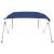 Parasolar barcă Bimini cu 4 arcuri, albastru, 243x210x137 cm GartenMobel Dekor