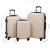 Set de valize cu carcasă rigidă, 3 piese, auriu, ABS GartenMobel Dekor