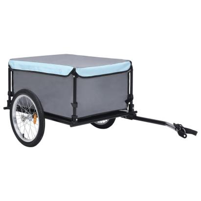 Remorcă pentru bicicletă, negru și albastru, 65 kg GartenMobel Dekor