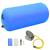 Rulou de gimnastică gonflabil cu pompă, albastru, 120x90 cm PVC GartenMobel Dekor