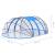 Cupolă pentru piscină, 620x410x205 cm, oval GartenMobel Dekor