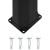 Duș solar de exterior cu cap de duș și robinet, negru, 35 L GartenMobel Dekor