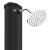 Duș solar de exterior cu cap de duș și robinet, negru, 35 L GartenMobel Dekor