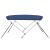 Parasolar barcă Bimini cu 2 arcuri, bleumarin, 150x120x110 cm GartenMobel Dekor