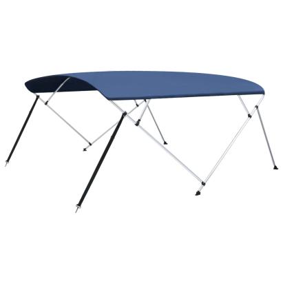 Parasolar barcă Bimini 4 arcuri bleumarin, 243x(230-244)x137 cm  GartenMobel Dekor