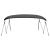 Parasolar barcă Bimini, 4 arcuri, antracit,243x(230-244) x137cm GartenMobel Dekor