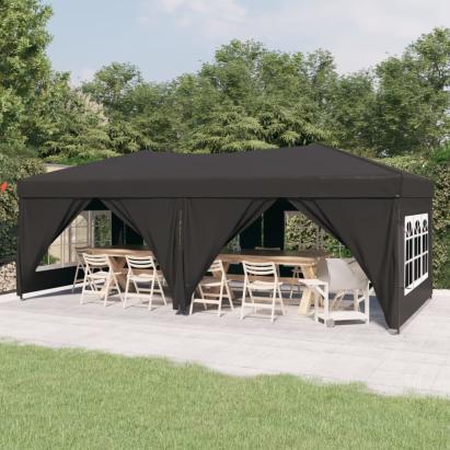 Cort pliabil pentru petrecere, pereți laterali, antracit, 3x6 m GartenMobel Dekor