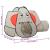 Cort de joacă elefant pentru copii, gri, 174x86x101 cm GartenMobel Dekor