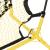 Plasă rebounder fotbal, negru și galben 183x85x120 cm poliester GartenMobel Dekor