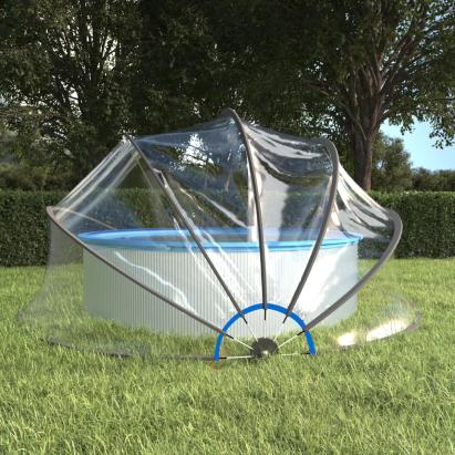 Cupolă pentru piscină, 467x234 cm, PVC, rotund GartenMobel Dekor