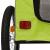 Remorcă de bicicletă pentru câini verde&gri, textil oxford&fier GartenMobel Dekor
